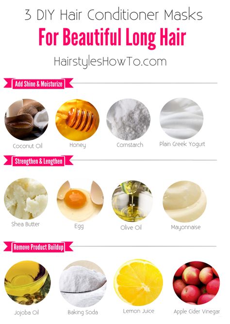 3 DIY Hair Conditioners for Beautiful Hair (Hair and Beauty Tutorials) Diy Hair Conditioner, Baking Soda Lemon Juice, Hair Recipes, Baking Soda And Lemon, Diy Hair Masks, Popular Hair, Conditioner Hair Mask, Homemade Hair Products, Diy Hair Mask