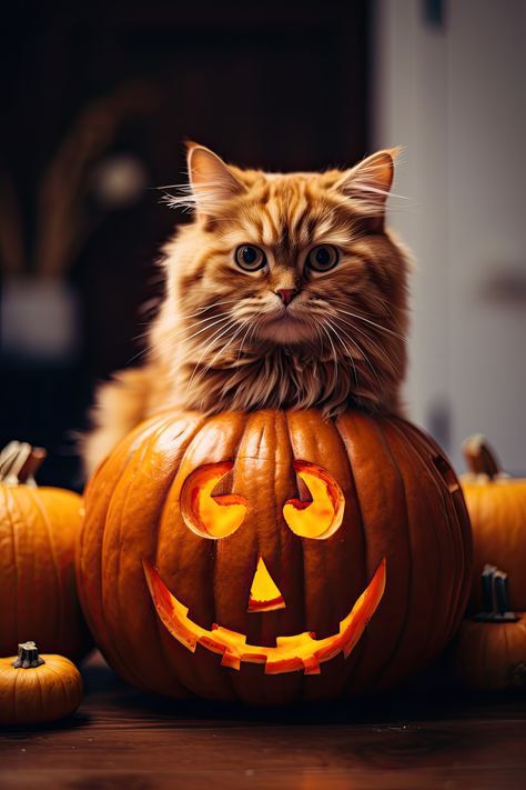 #pumpkincat, #cat, #pumpkin, #halloween Pumpkin Cat, Halloween Adventure, Gorgeous Cats, Cat Pumpkin, Pumpkin Halloween, Cats Meow, Cat Art, The Cutest, Happy Halloween