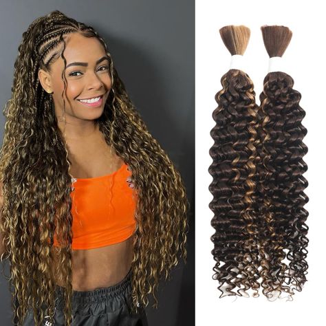 PRICES MAY VARY. High-quality materials: Our Human Braiding Hair uses high-quality human hair to ensure reliable quality and durability. Whether you want to create trendy bohemian braids or other complex braids (including box braids, cornrows, twists, and more.) we have the products to meet your needs. Natural fit: Human Braiding Hair has a similar texture to human hair and a high degree of fit, making it more natural and comfortable for you to wear. Not only that, it also has good dyeing and ir Complex Braids, Human Hair For Braiding, Braids Cornrows, Bohemian Braids, Human Braiding Hair, Braiding Hair, Boho Braids, Water Waves, 100 Human Hair