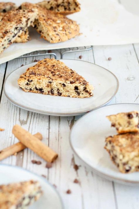 Gluten Free Cinnamon Scones - Mountain Berry Eats Cinnamon Chip Scones, Gluten Free Cinnamon, Cinnamon Scones, Gluten Free Scones, Homemade Scones, Cinnamon Chips, School Cafeteria, Cinnamon Flavor, Pastry Blender