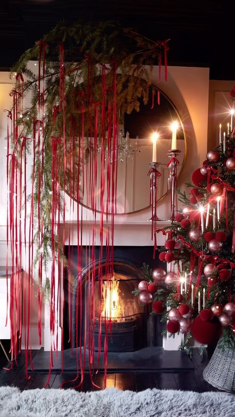 Nicki Bamford-Bowes (@andthentheywentwild) • Instagram photos and videos Cool Decorations, Fringe Garland, Tree Candles, Star Wreath, Valentine Tree, Christmas Tinsel, Tinsel Tree, Tinsel Garland, Christmas Tree Candles