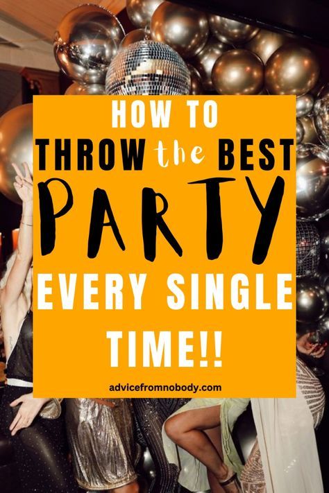 Fun After Party Ideas, Classy Theme Party Ideas, How To Host A Party, Classy House Party, How To Throw A Party, Host Party Ideas, Party Essentials List, Basement Party Ideas, Party Hosting Ideas