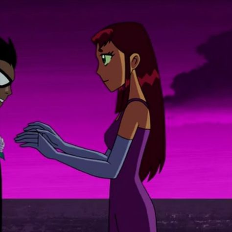 Cute cartoon matching icon pfp's starfire and robin Matching Pfp Teen Titans, Teen Titans Matching Pfp, Old Teen Titans, Robin Starfire, Teen Titans Robin, Starfire And Raven, Original Teen Titans, Duos Icons, Teen Titan