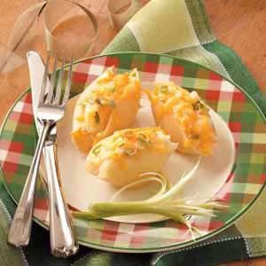 Pierogi Pasta Shells Recipe | Taste of Home Pierogi Pasta, Shell Pasta Recipes, Shells Recipe, Pasta Shells, Stuffed Shells Recipe, Stuffed Pasta Shells, Stuffed Shells, Creamed Mushrooms, Taste Of Home