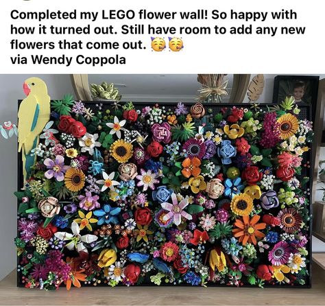 Lego Flowers Diy, Lego Art Wall, Lego Displays, Lego Flowers, Lego Mosaic, Lego Wall, Diy Lego, Lego Display, Lego Diy