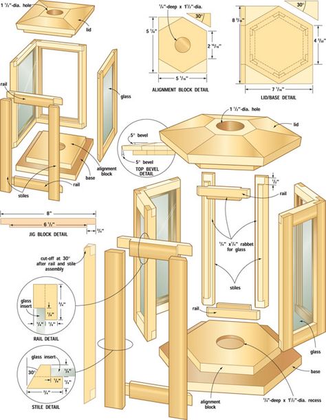 Build purpleheart patio lanterns Patio Lanterns, Wood Lantern, Wooden Lanterns, Diy Lanterns, Home Workshop, Wood Plans, Teds Woodworking, Wood Lamps, Easy Woodworking Projects