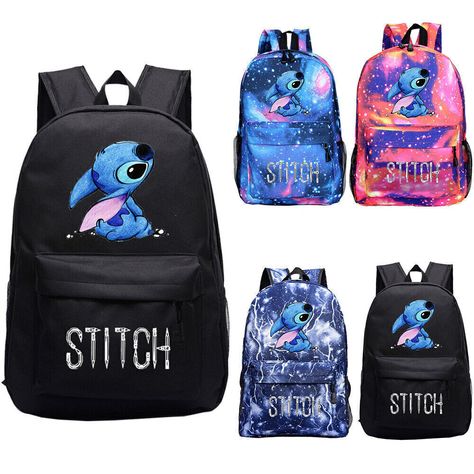 Description Pattern: Stitch Package including: 1 pcs Note: About Size: Please kindly allow ±1 cm accuracy due to hand measure About Color: The precise color of the items may vary depending on specific monitor,the settings and the lighting conditions. Stitch Luggage, Lilo And Stitch Backpack, Stitch Bedroom, Stitch School, Kids Travel Bags, Lilo And Stitch Merchandise, Lilo Und Stitch, Rucksack Bags, Stitch Backpack