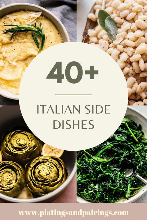 Non Pasta Italian Dishes, Italian Recipes Vegetables, Dinner Party Side Dishes Elegant, Italian Veggie Recipes, Italian Thanksgiving Side Dishes, Sides With Italian Beef, Authentic Italian Vegetable Recipes, Italian Veggie Side Dish, Elegant Vegetable Sides