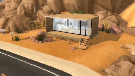 Sims 4 Container House, Trailer Layout, Sims 4 House Plans, Los Sims, Sims 4 Houses, The Sims 4, Container House, The Sims, Sims 4