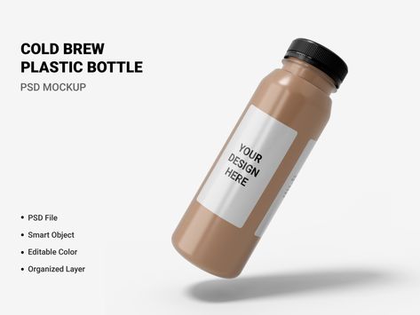 design, mockup, drink, blank, beverage, bottle, glass, fresh, plastic, liquid, white, refreshment, cold, brew, packaging, coffee, brewed, template, label, dark, cold brew, illustration, isolated, wooden, plastic bottle, ice, wood, brown, caffeine, vintage, container, close up, simple, table, takeaway, creative, cafe, design space, take away, background, lid, coffee shop, name, psd, space, branding, up, package, mock, content, glass bottle, 3d, brand, juice, logo Coffee Label Design Bottle, Plastic Bottle Design Packaging, Coffee Bottle Label Design, Bottled Coffee Packaging, Coffee Bottle Packaging, Coffee Bottle Design, Creative Cafe Design, Iced Coffee Bottle, Bottled Coffee