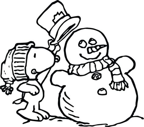 Free Printable Charlie Brown Christmas Coloring Pages For Kids - Best Coloring Pages For Kids Free Winter Coloring Pages, Snoopy Coloring Pages, Winter Coloring Pages, Snowman Coloring Pages, Santa Coloring Pages, Coloring Pages Winter, Peanuts Christmas, Christmas Coloring Books, Charlie Brown Christmas