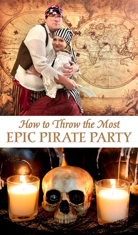 Pirate Dinner Party Decor, Pirates Party Ideas For Adults, Pirate Themed Meals, A Pirate Looks At 40 Party Birthday, Pirates Bachelorette Party, Pirate Drinking Games, Pirate Theme Games For Adults, Pirate Meal Ideas, Gasparilla Party Ideas