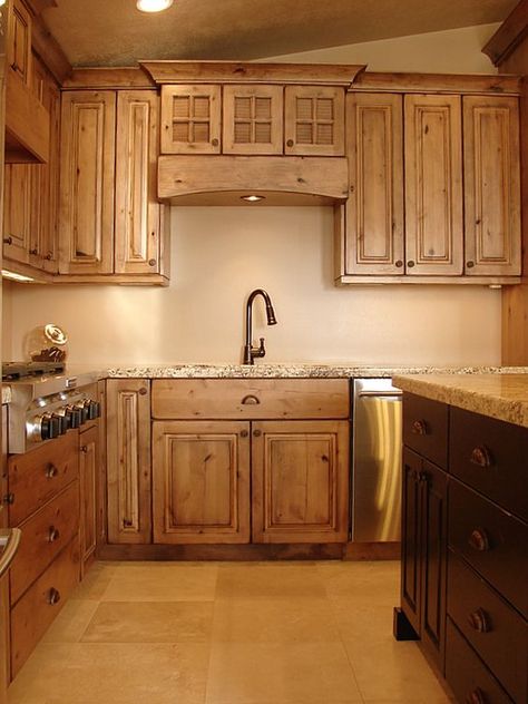 knotty alder | Rustic Knotty Alder Cabinets Knotty Alder Kitchen Cabinets, Knotty Alder Kitchen, Alder Kitchen Cabinets, Alder Kitchen, Knotty Alder Cabinets, Rustic Italian Home, Rustic Industrial Kitchen, Alder Cabinets, Rustic Kitchen Cabinets