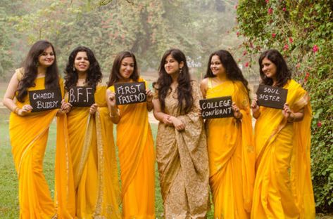 modern Indian bridesmaid sarees, bridesmaid saree for cocktail party, bridesmaid saree ideas, bridal dress, printed saree for bridesmaid, yellow bridesmaid saree for the Haldi function, Green saree for the Mehendi function, Bridesmaid saree patterns, different ways to style saree, Nivi style saree wearing, Mermaid style saree, bridesmaid saree collection, bridesmaid saree online, bridesmaid saree Blouse Pattern, Bridesmaid saree blouse designs, bridesmaid saree look, plain green saree Poses Sisters, Indian Wedding Bridesmaids, Haldi Photoshoot, Bridesmaid Sarees, Haldi Ceremony Outfit, Yellow Bridesmaid, Bridesmaid Photoshoot, Bride Photos Poses, Bridesmaid Saree