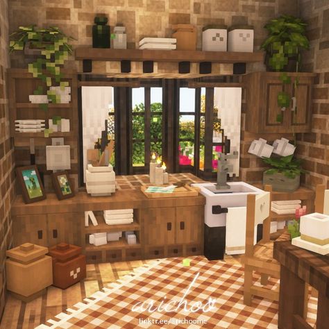 Check out my YouTube for the tutorial of this cottage! :) #cottagecoreminecraft #cottagecore #cottage #minecraftcottage #minecraftaesthetic #aesthetic #aestheticminecraft #minecraft #mizunos16craft #minecraftinterior #minecraft #minecraftinteriordesign #minecraftinteriorideas #rustic #rusticinterior Minecraft Cottagecore Interior, Minecraft House Interior Ideas, Cottagecore Minecraft House, Minecraft Cottagecore House, Minecraft Cottage House, Minecraft Interior Ideas, Interior Design Minecraft, Minecraft House Interior, Interior Minecraft