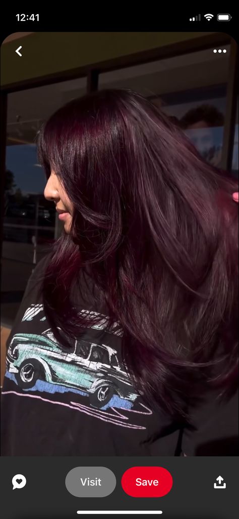 Dark Red Hair On Tan Skin, Burgundy Hair Straight, Cranberry Hair, Cool Skin Tone Hair Color, Deep Red Hair Color, Cherry Cola Hair Color, Raspberry Hair, Burgundy Red Hair, Dark Burgundy Hair