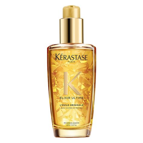 Kérastase Elixir Ultime L'Original Hair Oil | Free Shipping | Lookfantastic Kerastase Elixir Ultime, Kerastase Hair, Hair Oil Serum, Best Hair Oil, Camellia Oil, Marula Oil, Cold Cream, Hydrate Hair, Dull Hair