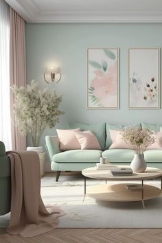 Pastel Colors Living Room, Room Color Ideas Bedroom, Pastel Interior Design, Pastel Living Room, Pastel Interior, Pastel Home Decor, Room Wall Colors, Latest Living Room Designs, Living Room Design Inspiration