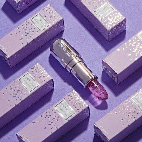 We celebrated our Festival Collection first with our Confetti Balm. 🎆 Stay tuned til tomorrow to peep our final launch. 💜 #festivalseason… Purple Lip Balm, Ph Lip Balm, Aesthetic Makeup Products, Sparkly Lipstick, Lilac Aesthetic, Monolid Eye Makeup, Winky Lux, Vegan Lip Balm, Lavender Aesthetic