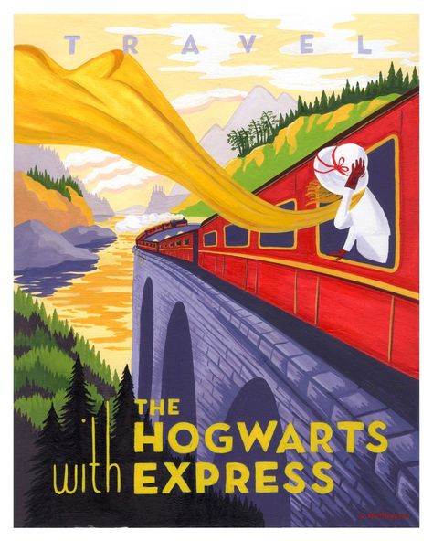 Potter Frenchy Party - Une fête chez les sorciers: Décoration : affiches rétro Harry Potter par Caroline Hadilaksono Hogwarts Express Poster, Window Wall Mural, The Hogwarts Express, Cancun Hotels, Hogwarts Express, Standard Wallpaper, Philippines Travel, Harry Potter Hogwarts, Music Event