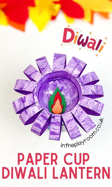 Paper Cup Diwali Craft for Kids - In The Playroom Diwali Art Projects For Kids, Preschool Diwali Activities, Diwali Games For Kids, Diwali Preschool Activities, Diwali Crafts For Kids Preschool, Diwali Craft For Kids, Diwali Crafts For Kids, Significance Of Diwali, Diwali Craft For Children