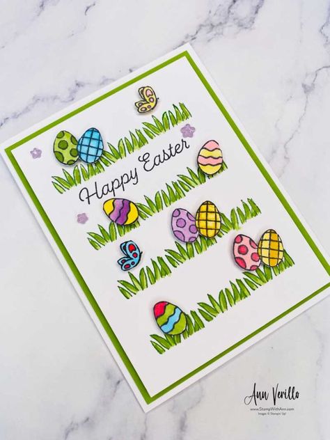 Stampin Up Easter Cards For Kids, Basket Bunch Stampin Up Cards, Masculine Easter Cards, Stampin Up Bunny Punch, Easter Card Ideas Handmade, Stampin Up Easter Bunny Cards, Stampin Up Easter Cards 2024, Easter Bunny Stampin Up Cards 2023, Excellent Eggs Stampin Up Cards