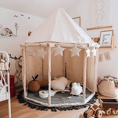 Clay's Playhouse (Amazon Little Dove Play Tent Review) - Abby Saylor Armbruster Toddler Play Tent, Indoor Tent For Kids, Playhouse Indoor, Toddler Tent, Childrens Tent, Indoor Tents, Baby Playroom, Toddler Outdoor, House Tent