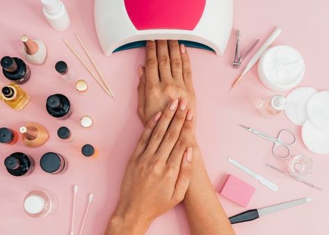 Nail hygiene and care drying the polish | Free Photo #Freepik #freephoto #hand #fashion #beauty #art Makeup, Pink, Make Up