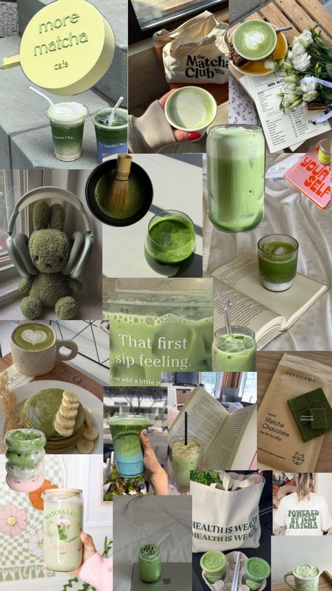 #matcha #aesthetic #matchagirl #wallpaper #matchaaesthetic Matcha Girl, Matcha Cafe, Matcha Aesthetic, Matcha Chocolate, Matcha Drink, Book Background, Iced Matcha, Instagram Ideas Post, Iphone Wallpaper App