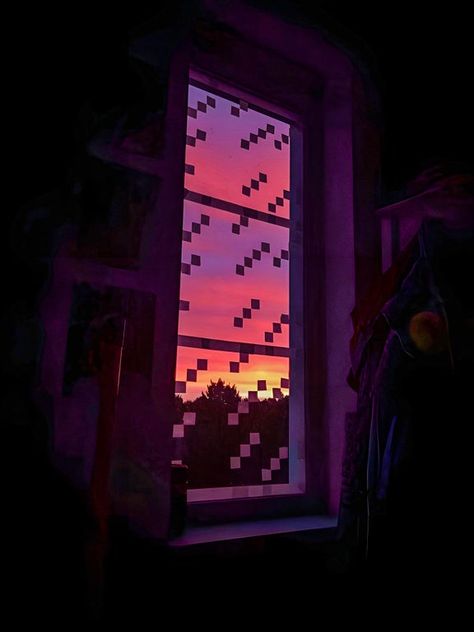 sunset : aesthetic Minecraft Sunset, Painters Tape Art, Minecraft Kingdom, Pixel Wallpaper, Minecraft Aesthetic, 2160x3840 Wallpaper, Tape Art, Sunset Aesthetic, Minecraft Projects