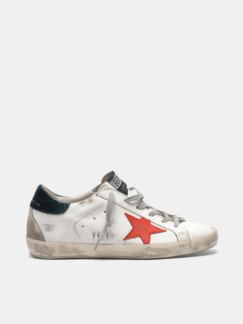 Super-Star sneakers with metal GGDB lettering | Golden Goose Golden Family, The Golden Goose, Goose Sneakers, Exclusive Sneakers, Velvet Heels, Golden Goose Sneakers, Clothes For Men, Girl Fits, Star Sneakers