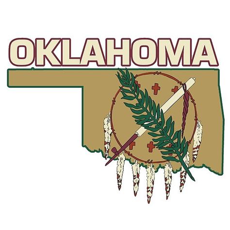 State Of Oklahoma Tattoo, Oklahoma Aesthetic, Oklahoma Clip Art, Oklahoma Tattoo, Oklahoma Embroidery, Oklahoma State Flower, Oklahoma Outline, Oklahoma Art, State Tattoos