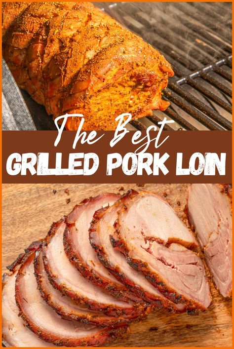 This pork loin barbecue recipe combines the flavors of a dry rub with the juiciness of grilled meat. Cooked to perfection on the grill, it’s great with or without a glaze. Wrap it in foil for easier cleanup or serve it as a grilled pork roast. Click to see the recipe and enjoy grilled pork loin. Pork Loin On The Grill How To Cook, Grilling Pork Loin, Pork Loin On Grill, Marinade For Pork Loin, Grilled Pork Loin Recipes, Grilled Pork Roast, Pork Loin Rub, Cooking Pork Loin, Baked Stuffed Pork Chops