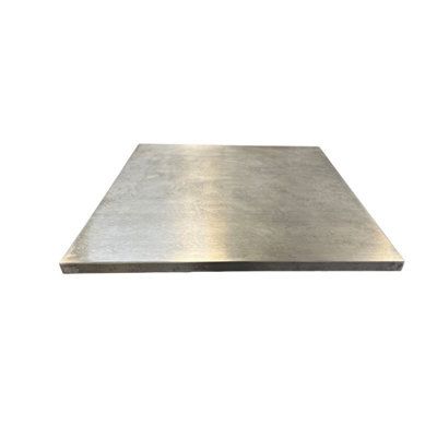 Features:Spefications:Dimensions:Assembly:Warranty: | Cafe Tables Patina Zinc Table Top | Wayfair Zinc Table Top, Galveston Diet, Stainless Steel Table Top, Zinc Table, Concrete Table Top, Beautiful Bars, Concrete Table, Metal Dining Table, Table Cafe