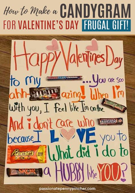 Valentine Candy Grams, Candy Birthday Cards, Candy Messages, Simple Valentines Gifts, Candy Bar Posters, Candy Board, Easy Candy, Candy Signs, Candy Grams