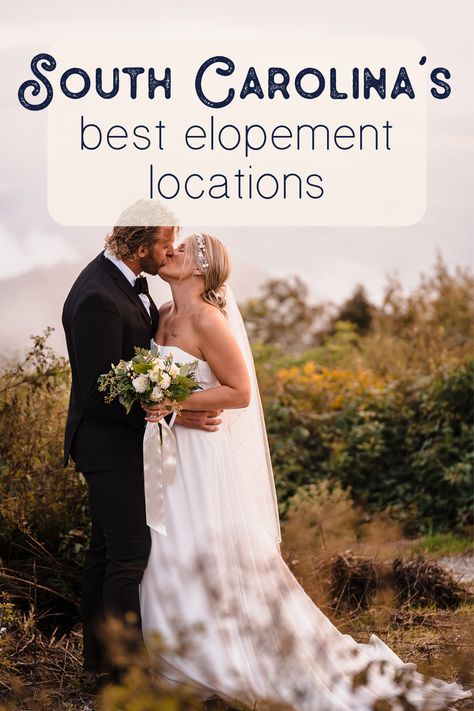 Adventurous Elopement Locations | Elopement & Wedding Photography | Blue Ridge Elopement Photographers | In this blog you will read all about stunning places to elope in South Carolina and where to look to elope. Discover waterfall locations, adventure elopement ideas, hiking elopement inspiration, hiking wedding dress ideas and waterfall wedding venues. Book storybrightfilms for your elopement in South Carolina at storybrightfilms.com Hiking Wedding, Adventurous Elopement, Edisto Beach, Hiking Elopement, Waterfall Wedding, Places To Elope, Elopement Wedding Photography, Wedding Dress Ideas, Nc Mountains