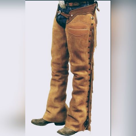 Whiskey Roughout Fitted Cowhorse, Ranch Riding Chaps. Sizes Xsmall To Xlarge Available In Stock. Basketweave, Pockets, And Contrast Lacing. These Have A 1" Movable Lacing Down The Leg To Give You Added Room If Needed Instead Of Having To Purchase Another Pair. These Are Top Quality Leather And Materials! Rockandrailwestern.Com Please State Which Size You Will Need Shipping Available Shotgun Chaps, Cowboy Chaps, Western Chaps, K Bar, Ranch Riding, Riding Chaps, Cowboy Art, Leather Work, Leather Working