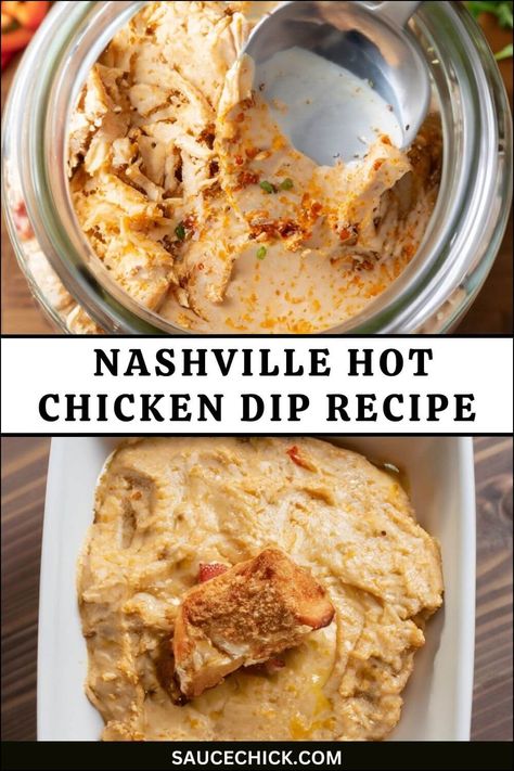 Nashville Hot Chicken Dip: Spice Up Your Snacking Adventure Nashville Chicken Dip, Nashville Hot Chicken Dip, Hot Chicken Dip, Nashville Chicken, Chicken Dip Recipe, Nashville Hot Chicken, Nashville Hot, Pickle Butter, Sandwich Spread