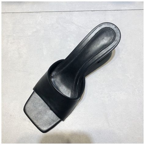 Brand Name: KAMUCCUpper Material: PUOrigin: CN(Origin)Heel Height: High (5cm-8cm)With Platforms: NoOccasion: CasualSandal Type: BasicHeel Type: Square heelLining Material: PUSide Vamp Type: OpenOutsole Material: RubberClosure Type: Slip-OnFit: Fits true to size, take your normal sizeFashion Element: ShallowStyle: ClassicsModel Number: SSL175Pattern Type: SolidInsole Material: EVA Women Slides, Outdoor Sandals, Green Shoes, Brown Shoe, Style Classique, Toe Designs, Heel Type, Up Shoes, Sandal Fashion