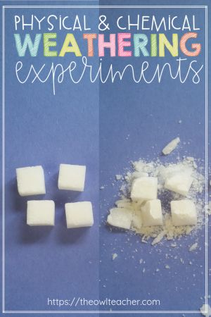 Do you want some engaging hands-on, science experiments to teach your elementary students about physical and chemical weathering? Look no further! Check out these science ideas! Erosion And Weathering Activities, Weathering Experiment, Erosion Activities For Kids, Weathering And Erosion Activities, Erosion Experiments, Pk Academy, Erosion Lab, Erosion Activities, Physical Weathering