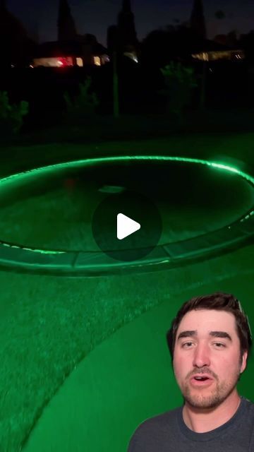 898K views · 52K likes | Dylan Figueroa - Outdoor Living Pro on Instagram: "If you do one the RGB strip is a must.   We sourced this trampoline from trampkits.com. The link is safe, I promise.  This was my first time doing a sunken trampoline that was designed to actually be recessed in the ground. I have put above ground trampolines in the ground before, but the difficulty was way higher due to needing to make walls to keep the dirt from filling the hole.  I’m sure someone is going to call me out saying “super easy pffffttt… says the guy with tractors and a bunch of guys”. To that I say yea. We would be pretty pathetic if we had all this equipment and it was hard.   Installing the trampoline was a lot of work (digging +\-20 yards) but it was simple and strait forward.  The directions were Inground Trampoline Ideas, I Ground Trampoline, Buried Trampoline, Old Trampoline Frame Ideas, Under Trampoline Ideas, Trampoline In The Ground, Underground Trampoline, Inground Trampoline, Trampoline Ideas