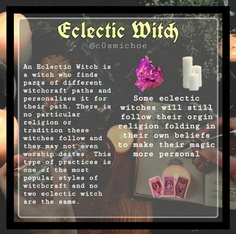 Types Witches, Eclectic Witch Aesthetic, Brighid Goddess, Electric Witch, Witchy Corner, Witch Info, Witch Types, Rune Magic, Witchcraft Stuff