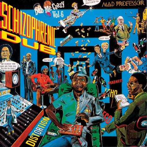 Mad Professor - Schizophrenic Dub Tony Mcdermott, Album Shelves, Caribbean Design, Rasta Art, Dub Music, Mad Professor, John Peel, Peter Tosh, Reggae Artists