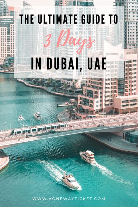 Dubai is one of the most fascinating cities in the world. Read this post to find out the best way to see Dubai over 3 days. 3 days in Dubai allows you enough time to see a little bit of everything. You'll learn great photography spots (all the best spots for Instagram!), the best bucket list experiences, where to get amazing views, and the overall best things to do. Plus, there's a free map to help you plan! #dubaitravel #dubai #uae #dubaiitinerary #whattodoindubai Dubai Itinerary, Uae Travel, Dubai Photography, Dubai Travel Guide, Dubai Beach, Dubai Architecture, Armani Hotel, Dubai Holidays, Dubai Vacation