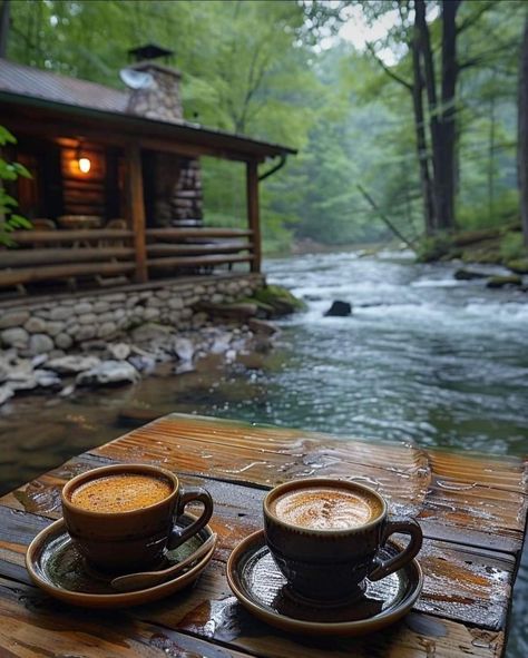 Cups Of Coffee, Coffee Photography, All I Ever Wanted, Good Morning Coffee, Cabin Life, The Cabin, Coffee Cozy, Alam Yang Indah, Cozy Cabin