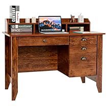 Gaming Computer Desk, Vintage Home Office, Vintage Computer, Wood Computer Desk, Computer Desk With Hutch, Desk With Storage, Pc Table, File Drawer, Study Furniture