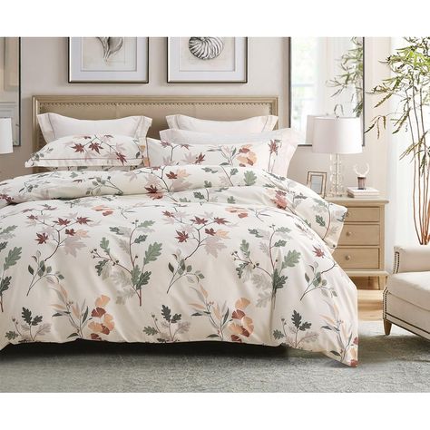 600 Thread Count Cotton White Printed with Floral Botanical & Birds ComforterCover Bedding Set - Bed Bath & Beyond - 40422669 Set Bed, Floral Duvet Cover, Bedding Stores, Floral Botanical, Bed Covers, Spreads, Bed Spreads, Bedding Sets, Bedding Set