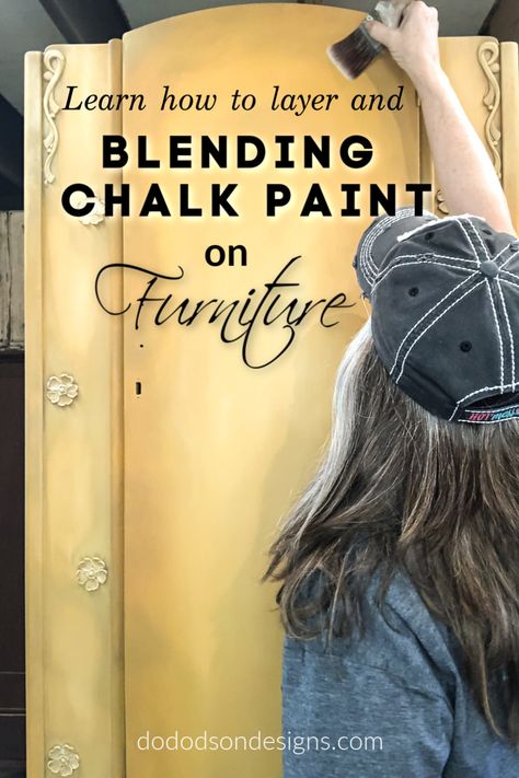 My Best Tips For Blending Chalk Paint On Furniture - Do Dodson Designs Blending Chalk Paint On Furniture, Unique Diy Furniture, Paint On Furniture, Chalk Paint Techniques, Chalk Paint Furniture Diy, Furniture Painting Tips, Furniture Finish, Furniture Painting Techniques, Chalk Paint Colors