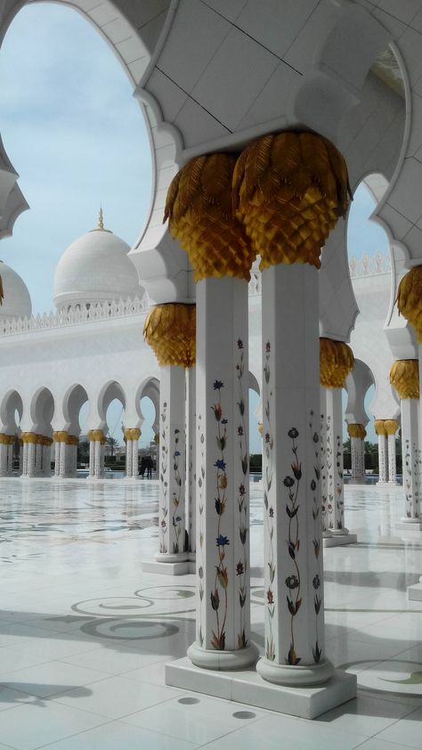 A piece of Wonderfulness • Sheikh Zayed Grand Mosque • Abu Dhabi, UAE Dubai Masjid, Ramadan Creative, Grand Mosque Abu Dhabi, Bur Dubai, Sheikh Zayed Grand Mosque, Life Abroad, Sheikh Zayed, Grand Mosque, Muslim Lifestyle