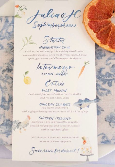 Watercolor Wedding Menu Card, Wedding Menu Italian, Italian Garden Wedding Invitation, Hand Drawn Menu Wedding, Watercolor Menu Wedding, Italian Inspired Wedding Invitations, Italian Wedding Menu Ideas, Watercolor Menu Design, Watercolor Eyeshadow